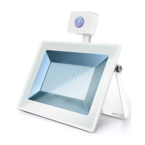 B.V.  - LED Reflektor se senzorem LED/100W/230V 6400K IP65 bílá
