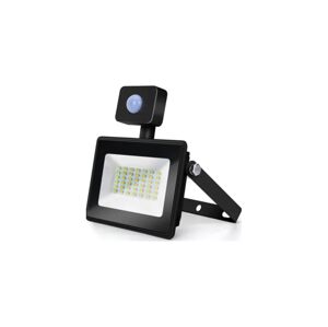 B.V.  - LED Reflektor se senzorem LED/50W/230V 4000K IP65 černá