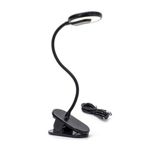 B.V.  - LED Stmívatelná nabíjecí stolní lampa s klipem LED/3W/5V černá