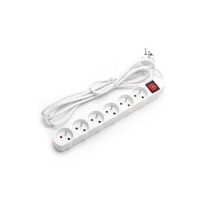 B.V.  - Prodlužovací kabel s vypínačem 6Z 5m bílá
