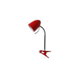 - Stolní lampa s klipem 1xE27/36W/230V červená/chrom