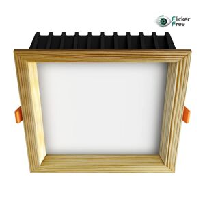 APLED APLED-LED Podhledové svítidlo SQUARE LED/12W/230V 3000K 17x17 cm borovice masiv