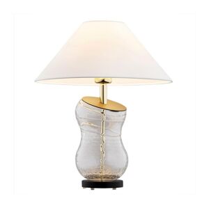Argon Argon 8036 - Stolní lampa VENETO 1xE27/15W/230V bílá/mosaz/černá