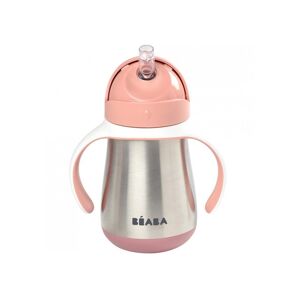 Beaba Beaba - Termoizolační hrnek s brčkem 250 ml růžová