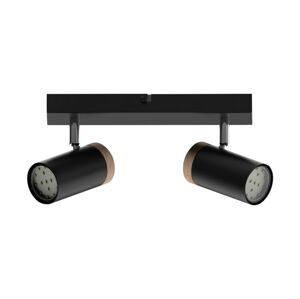 Bodové svítidlo LAGOS 2xGU10/15W/230V černá/hnědá