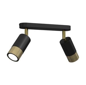 Bodové svítidlo LINK 2xGU10/8W/230V černá/mosaz