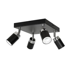 Bodové svítidlo RENO 4xGU10/8W/230V černá/chrom