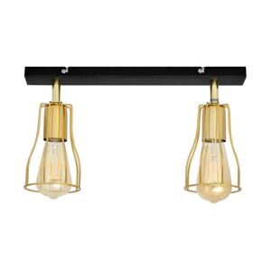Bodové svítidlo TUBE 2xE27/60W/230V zlatá/černá
