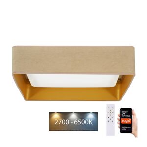 Brilagi Brilagi-LED Stmívatelné svítidlo VELVET SQUARE LED/36W/230V Wi-Fi Tuya+DO béžová