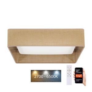 Brilagi Brilagi-LED Stmívatelné svítidlo VELVET SQUARE LED/36W/230V Wi-Fi Tuya+DO hnědá