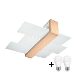 Brilagi Brilagi -  LED Stropní svítidlo HERA 2xE27/7,5W/230V béžová