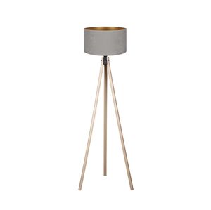 Brilagi Brilagi - Stojací lampa VELVET 1xE27/60W/230V béžová/šedá