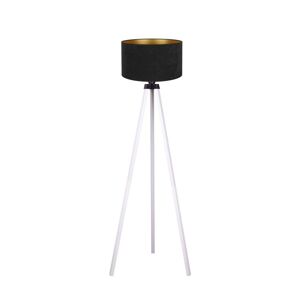 Brilagi Brilagi - Stojací lampa VELVET 1xE27/60W/230V bílá/černá