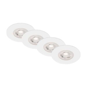 Brilo Brilo - SADA 4x LED Koupelnové podhledové svítidlo LED/4,9W/230V IP44 bílá