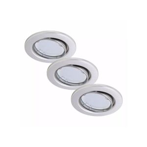 Briloner Briloner 7221-039 - SADA 3x LED Koupelnové svítidlo 1xGU10/3W/230V stříbrná