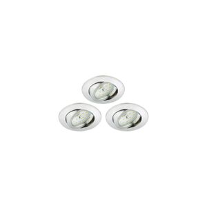 Briloner Briloner 8312-039 - SADA 3x LED Koupelnové podhledové svítidlo LED/5W/230V IP23