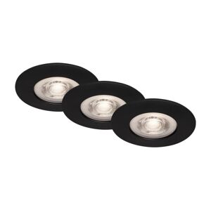 Briloner Briloner - SADA 3x LED Koupelnové podhledové svítidlo LED/4,9W/230V IP44 černá