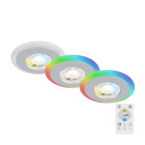 Briloner Briloner - SADA 3x LED RGBW Stmívatelné koupelnové svítidlo LED/5W/230V IP44+ DO