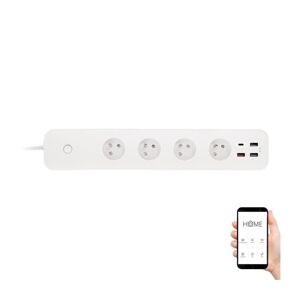 iGET Chytrý prodlužovací kabel s vypínačem 1,5 m 4Z + 4xUSB Wi-Fi