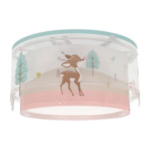 Dalber Dalber 61276 - Dětské stropní svítidlo LOVING DEER 2xE27/15W/230V