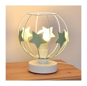 Dětská stolní lampa STARS 1xE27/15W/230V zelená/bílá