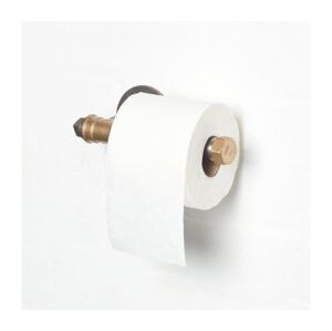 Držák toaletního papíru BORURAF 8x22 cm černá/zlatá