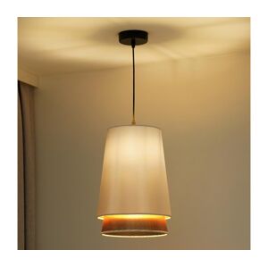 - Lustr na lanku BELL SHINY 1xE27/15W/230V pr. 25 cm bílá/měděná