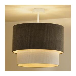 - Přisazený lustr CORDUROY 1xE27/15W/230V hnědá/krémová