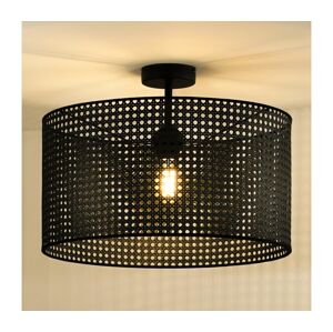 - Přisazený lustr ROLLER RATTAN 1xE27/15W/230V černá