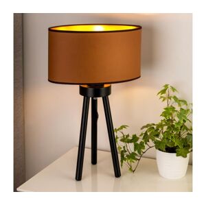 - Stolní lampa OVAL VEGAN 1xE27/15W/230V hnědá