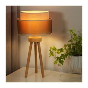 - Stolní lampa WOOD BOHO 1xE27/15W/230V měděná/hnědá/béžová