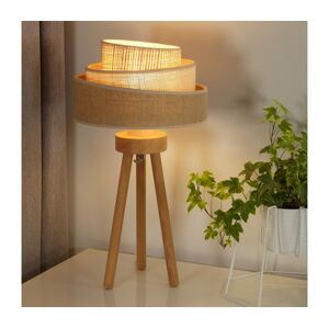 - Stolní lampa YUTE TRIO 1xE27/15W/230V hnědá/šedá/béžová