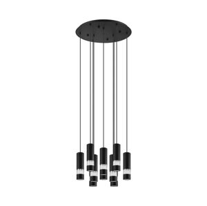 Eglo Eglo 39708 - LED Lustr na lanku BERNABETA 10xGU10/5W/230V černá