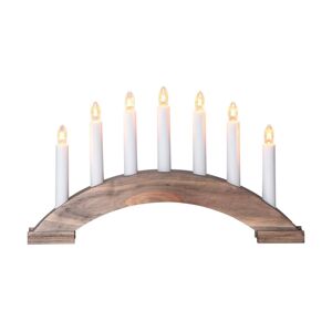 Eglo 410451 - Vánoční svícen BEA 7xE10/3W/230V hnědá 283-19