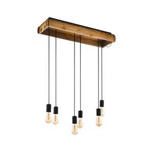 Eglo Eglo 43592 - Lustr na lanku WOOTTON 6xE27/40W/230V