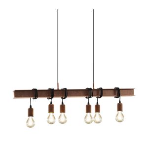 Eglo Eglo 49859 - Lustr na lanku TOWNSHEND 4 6xE27/60W/230V