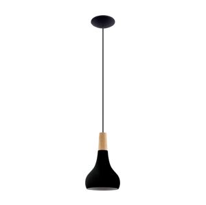 Eglo Eglo 900161 - Lustr na lanku SABINAR 1xE27/40W/230V pr. 18 cm černá