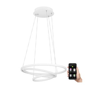 Eglo Eglo 900478 - LED Stmívatelný lustr na lanku LOBINERO-Z LED/43,2W/230V bílá