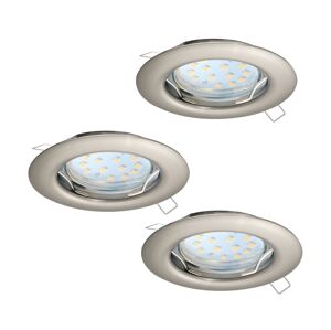 Eglo Eglo 94237 - SADA 3x LED Podhledové svítidlo PENETO 3xGU10-LED/3W/230V