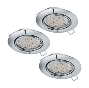 Eglo Eglo 94407 - SADA 3x LED Podhledové svítidlo PENETO 3xGU10-LED/5W/230V