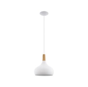 Eglo 96982 - Závěsné svítidlo SABINAR 1xE27/60W/230V pr. 28 cm bílá 96982