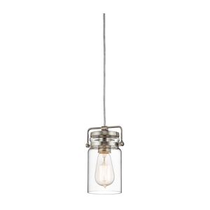Elstead Elstead KL-BRINLEY-MP-NI - Lustr na lanku BRINLEY 1xE27/60W/230V matný chrom