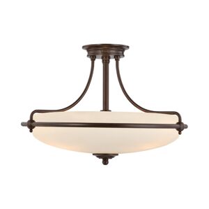Elstead Elstead QZ-GRIFFIN-SFM-PN - Přisazený lustr GRIFFIN 4xE27/100W/230V bronz