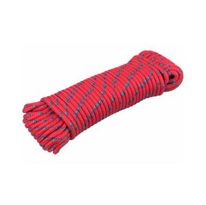 Extol Extol Premium - Polypropylenová pletená šňůra 6mm x 20m červená