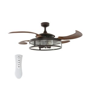 Fanaway FANAWAY 212925 - LED Stropní látor CLASSIC 3xE27/4W/230V hnědá + DO