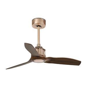 FARO Barcelona FARO 33423-Stropní látor JUST FAN hnědá/měděná pr. 81 cm + dálkové ovládání