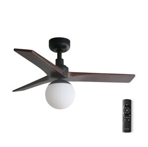 FARO Barcelona FARO 34278-11L - Stropní látor KLIM S 1xE27/15W/230V dřevo/černá + DO