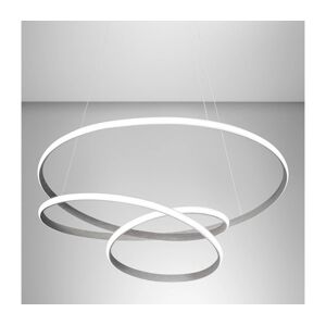 Gea Luce Gea Luce DIVA S/S TITANIO- LED Stmívatelný lustr na lanku DIVA LED/80W/230V šedá