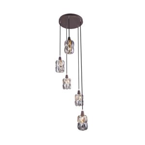 Globo Globo 15761-5 - Křišťálový lustr na lanku WOLLI 5xE14/40W/230V