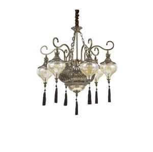 Ideal Lux Ideal Lux - Lustr na řetězu HAREM 9xE27/60W/230V pr. 75 cm mosaz
